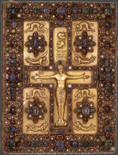 The Lindau Gospels, Latin manuscript with jeweled gold cover, 780-880 © The Morgan Library, New York