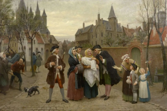 A Baptism in Flanders in the 18th Century, Félix De Vigne © Museum of Fine Arts Ghent, Belgium