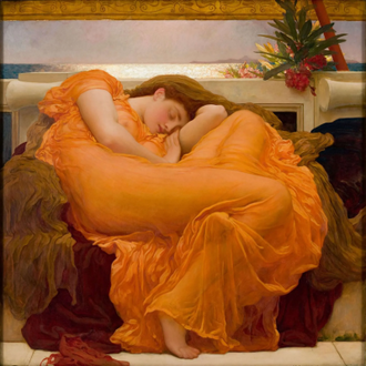 Flaming June,   Lord Leighton © Museo de Arte de Ponce, Puerto Rico; Luis A Ferré Foundation, Inc.
