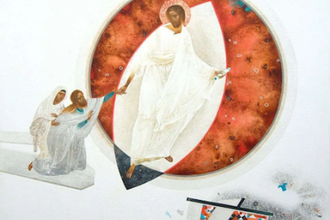 Resurrection by Ivanka Demchuk. Ukrainian, 2018 © Design for Church of St Nicholas, Granada, Spain