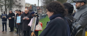 Archbishop John Wilson at Thursday's vigil