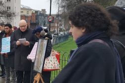 Archbishop John Wilson at Thursday's vigil