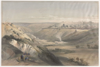 Jerusalem from the Mount of Olives by David Roberts 1839 © Cleveland Museum of Art
