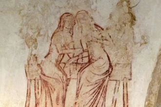 The Gossip Mural with Demons, All Saints Church, Little Melton, Norfolk14th C © Wikimedia