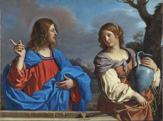 Christ and the Woman of Samaria at the Well,  by Il Guercino, 1640 - 1641  © Thyssen-Bornemisza National Museum, Madrid