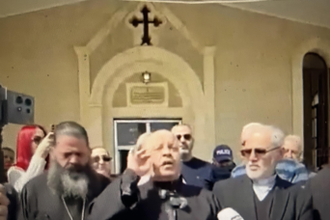 Speaking on Friday Fr Pierre said: 'All religions together call only for peace' - Screenshot
