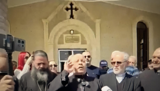 Speaking on Friday Fr Pierre said: 'All religions together call only for peace' - Screenshot