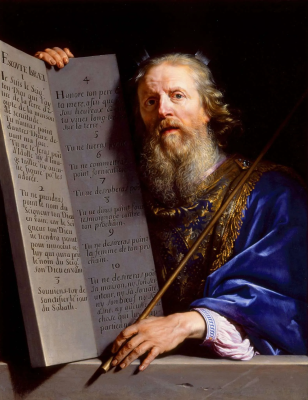 Moses Presenting the Tablets of the Law by Philippe de Champaigne, 1648   © Milwaukee Art Museum