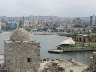 Saida (Sidon) 12th century castle -  Wiki image