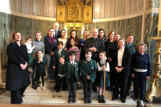 Group photo with Archbishop Moth