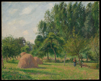 Haystacks, Morning, Eragny,  by Camille Pissarro, 1899  © Metropolitan Museum of Art, New York