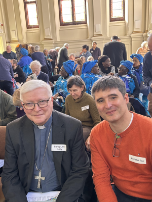 Bishop Jim Curry and Professor Nicolas Paz at the Farm Street event