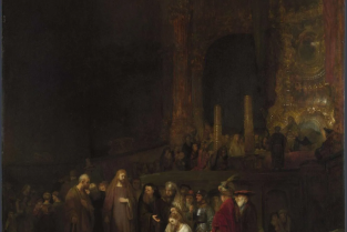 Christ and the Woman taken in Adultery, by Rembrandt, 1644 © National Gallery, London
