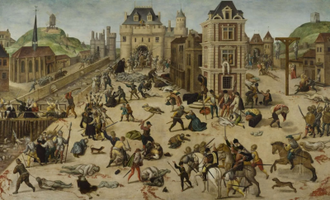 St Bartholomew's Day Massacre by François Dubois, 1574 © The Cantonal Museum of Fine Arts, Lausanne, Switzerland