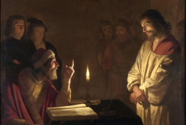 Christ before the High Priest Caiaphas,  by Gerard van Honthorst, 1617  © National Gallery, London