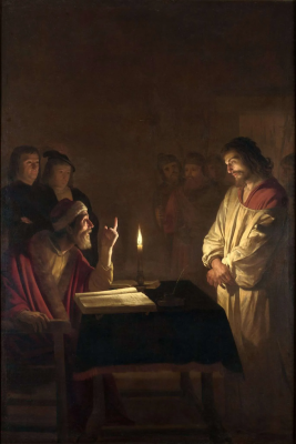 Christ before the High Priest Caiaphas,  by Gerard van Honthorst, 1617  © National Gallery, London