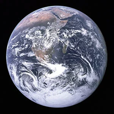 The Blue Marble - taken during Apollo 17 lunar mission 1972 . Image: NASA