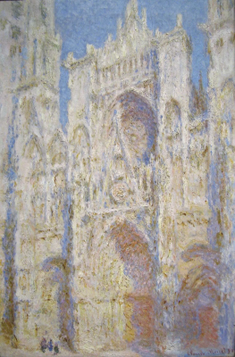 Rouen Cathedral, West Facade, Sunlight,   by Claude Monet, 1894 © National Gallery of Art, Washington