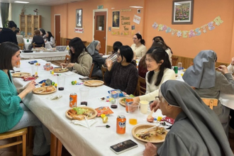 Easter breakfast at the RMI hostel