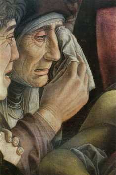 The lamentation over the dead Christ (detail), by Andrea Mantegna,1475-1478 © Pinacoteca di Brera, Milan