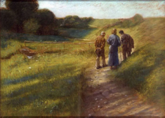 Walking to Emmaus by Fritz von Uhde, 1891 © Gemäldegalerie Alte Meister, Dresden