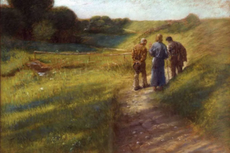 Walking to Emmaus by Fritz von Uhde, 1891 © Gemäldegalerie Alte Meister, Dresden