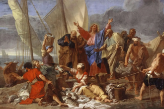 The Miraculous Draught of Fishes,  by Jean Jouvenet, 1706  © Louvre Museum, Paris / Alamy
