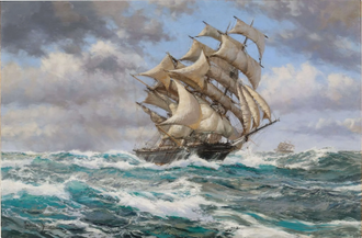 Cutty Sark and Thermopylae by Montague Dawson © Sotheby's New York, 5 February 2025