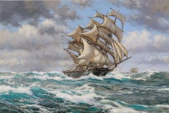 Cutty Sark and Thermopylae by Montague Dawson © Sotheby's New York, 5 February 2025