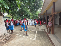 Way of the Cross re enactment, Christ the King parish, Luanda. Image © ACN