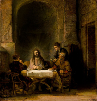 Supper at Emmaus, Rembrandt. The Louvre