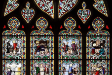 The Life of St Anselm of Canterbury, St Corentin Cathedral,  Quimper, Finistère, Brittany 19th C © Wikimedia