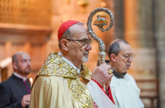 Cardinal PIzzaballa during Easter Mass