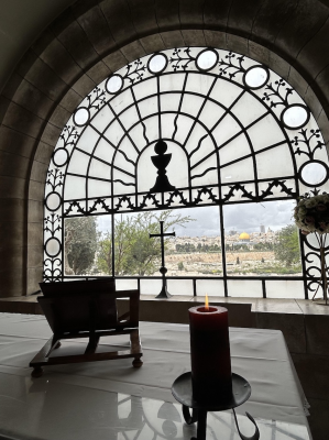 View of Jerusalem from Dominus Flevit  church - Image ICN/JS