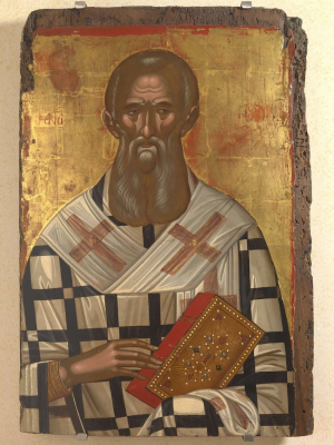 Saint Athanasius, Icon by Michail Damaskenos,  late 16th C © Archive of the Hellenic Institute of Venice