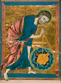God, (Christ) the Geometer - 13th century Wiki Image