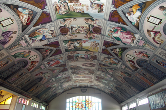 Replica Sistine Chapel ceiling at English Martyrs