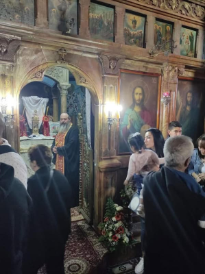 Pilgrims at Monastery of St George