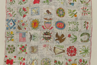 Friendship Quilt, Painting by Florence Truelson, 1937, © National Gallery of Art, Washington DC