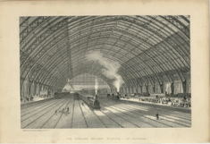 The Midland Railways Station, St  Pancras, 1880,  chromolithograph on paper  © Alamy