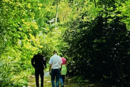 Retreatants take a stroll at the Tobar Mhuire Passionist Retreat Centre