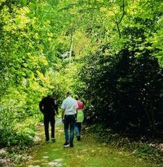 Retreatants take a stroll at the Tobar Mhuire Passionist Retreat Centre