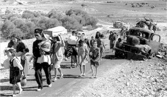 Palestinians expelled from Galilee by Israel during the Nakba 1948 - Wiki Image