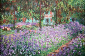 The Artist's Garden at Giverny by Claude Monet, 1900 © Musée d'Orsay, Paris / Alamy