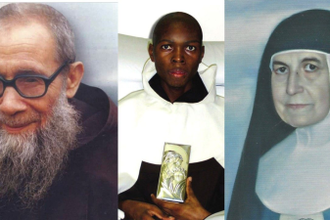 L-R: Brother Nazareno da Pula,  Brother Jean Thierry, and Sister María Ana Alberdi Echezarreta - Images: Vatican Media
