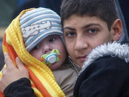 Children sleeping rough in Calais