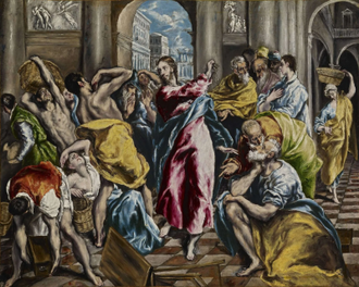 The Purification of the Temple,   by El Greco, 1600,  © The Frick Collection, New York