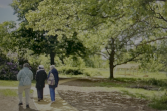 LS Animators strolling through the rewilded land