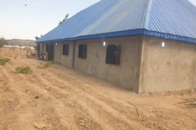 Completed shelter for families left homeless after Adama Dutse village attack (© ACN)