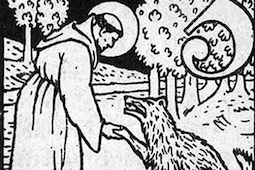 St Francis instructs the Wolf, Carl Weidemeyer-Worpswede, 1911